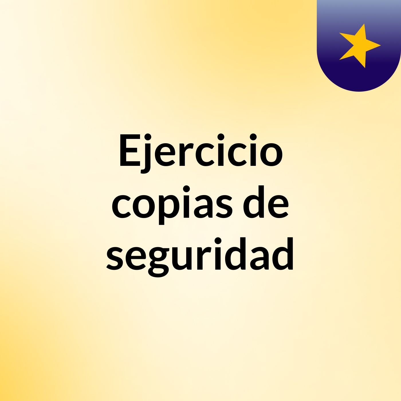 Ejercicio copias de seguridad podcast artwork