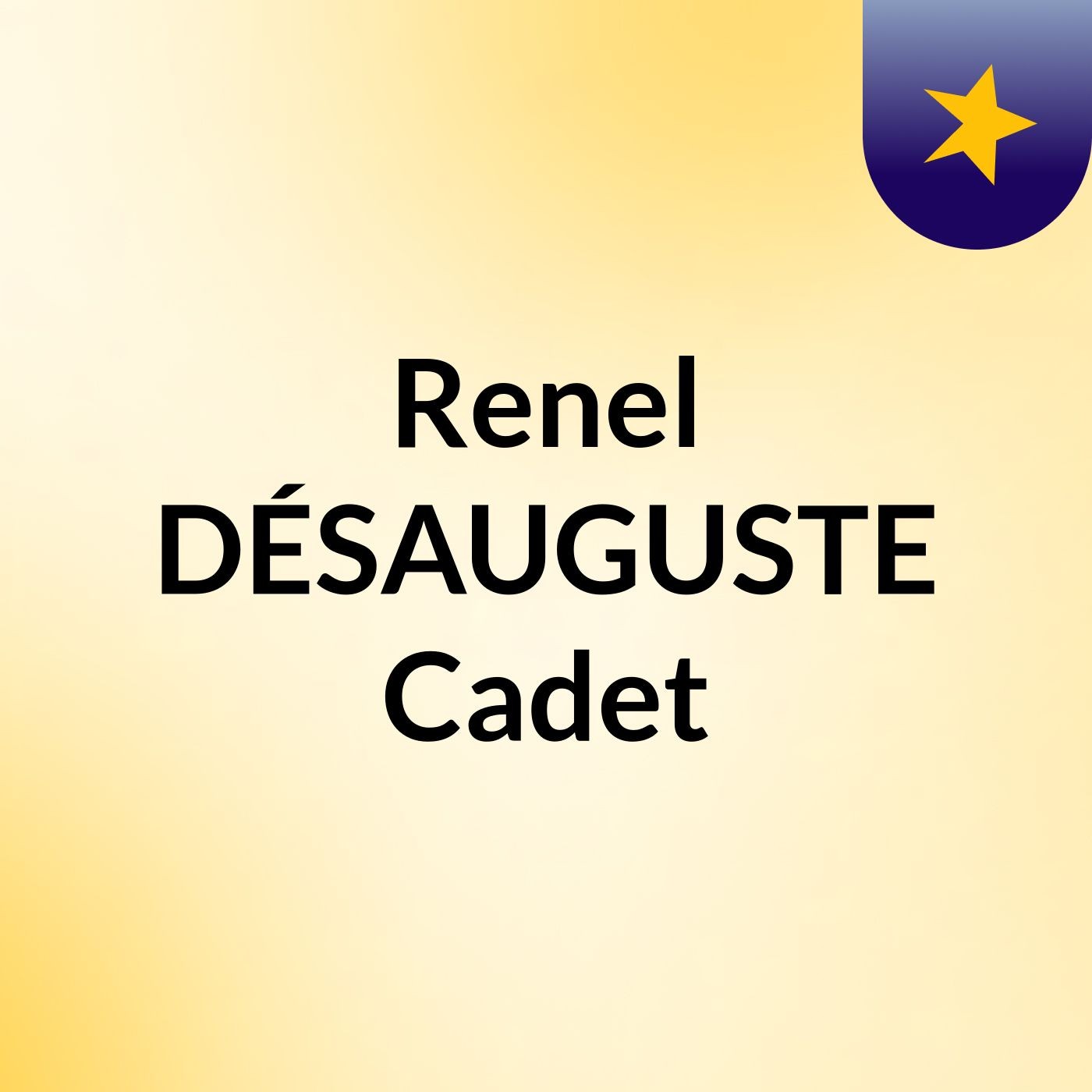 Renel DÉSAUGUSTE Cadet