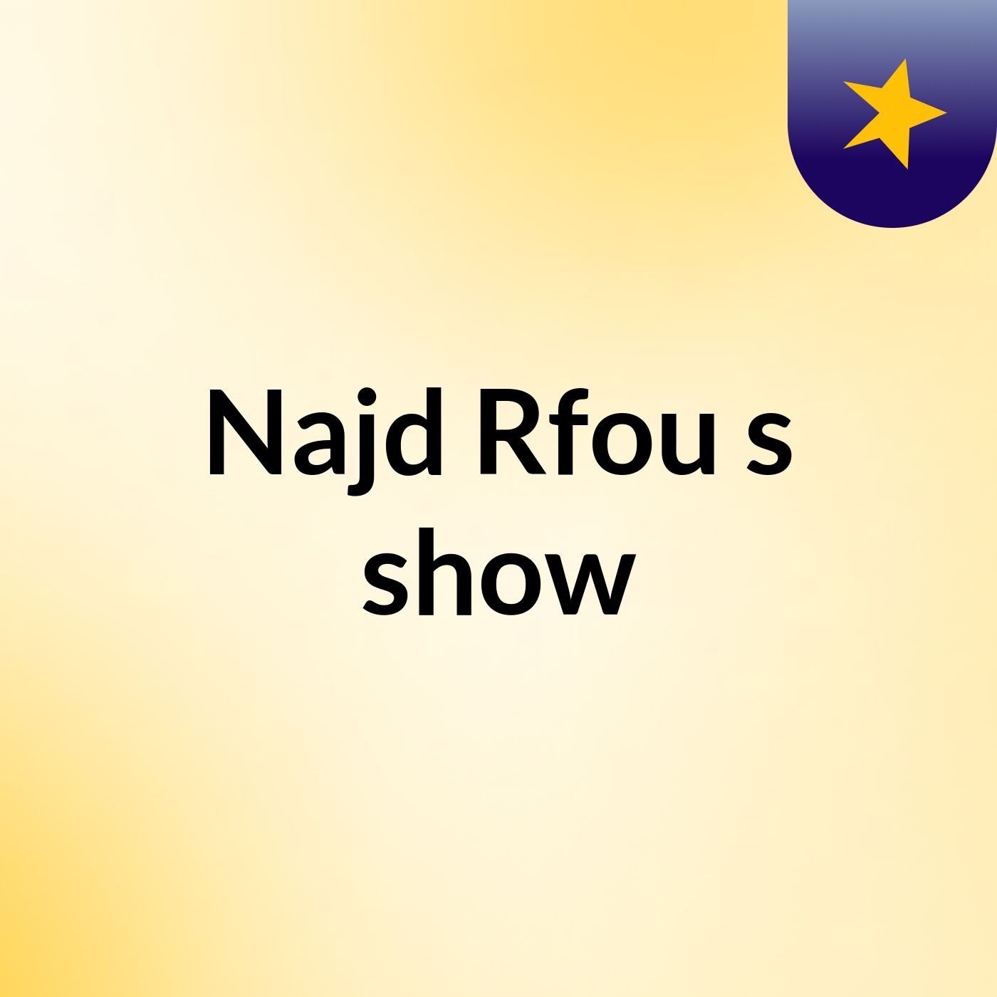 Najd Rfou's show