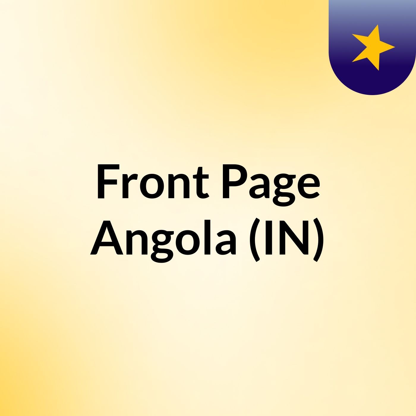 Front Page Angola (IN):Front Page Network