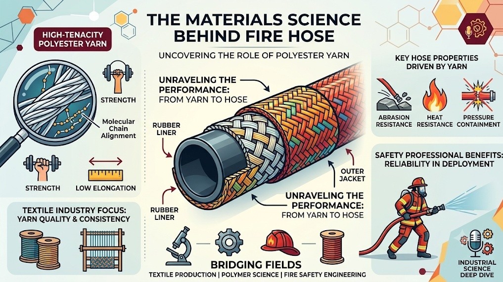 The Materials Science Behind Fire Hose: What the Textile Industry and Safety Professionals Should Know About Polyester Yarn