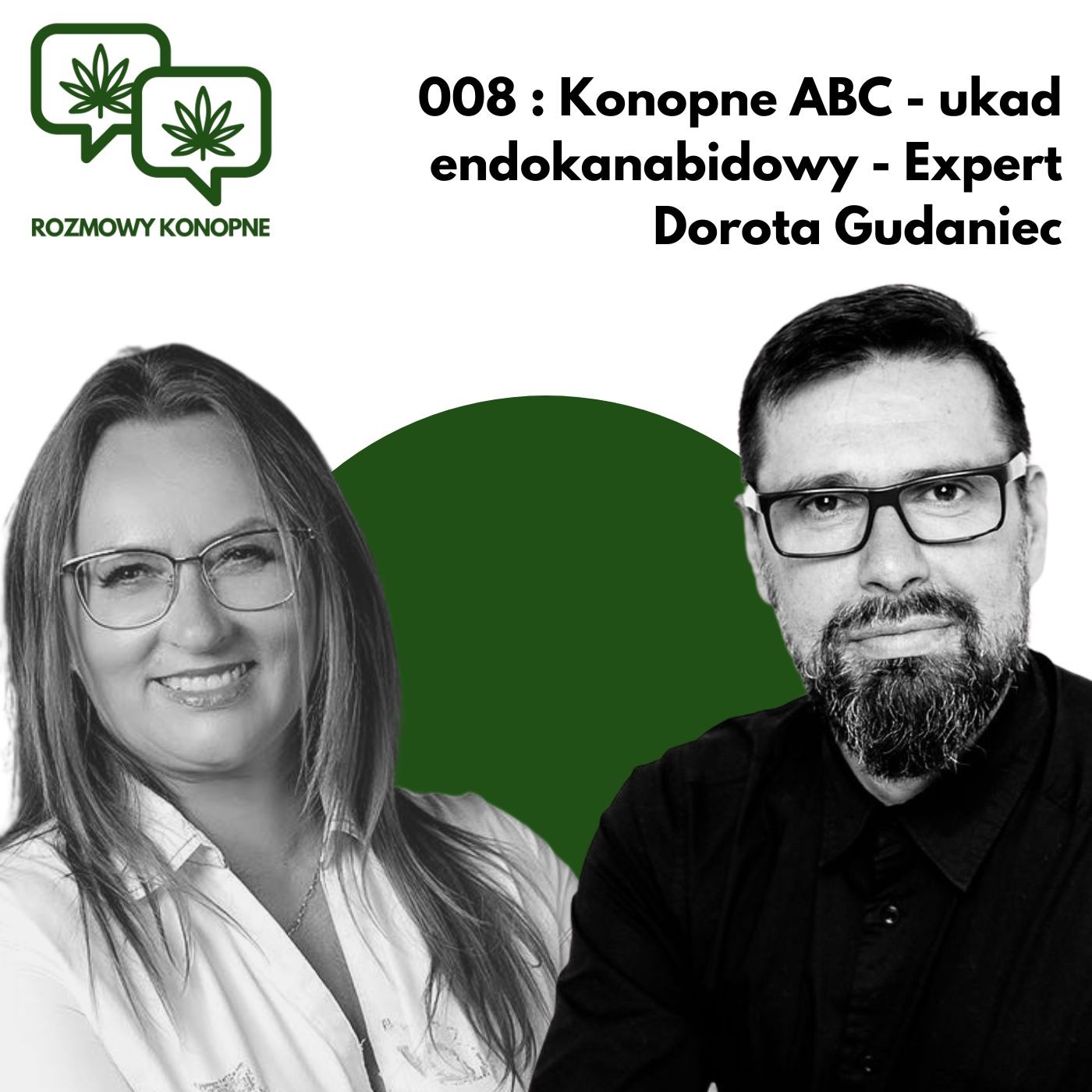 Okładka odcinka: Układ endokannabinoidowy: strażnik homeostazy — Dorota Gudaniec (odc. 008)