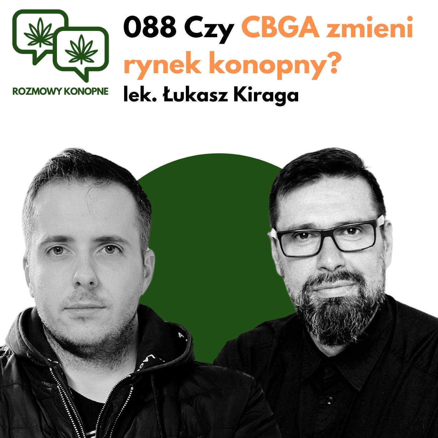 Okładka odcinka: Czy CBGA zmieni rynek konopny? — lek. wet. Łukasz Kiraga o prekursorze kannabinoidów (odc. 088)