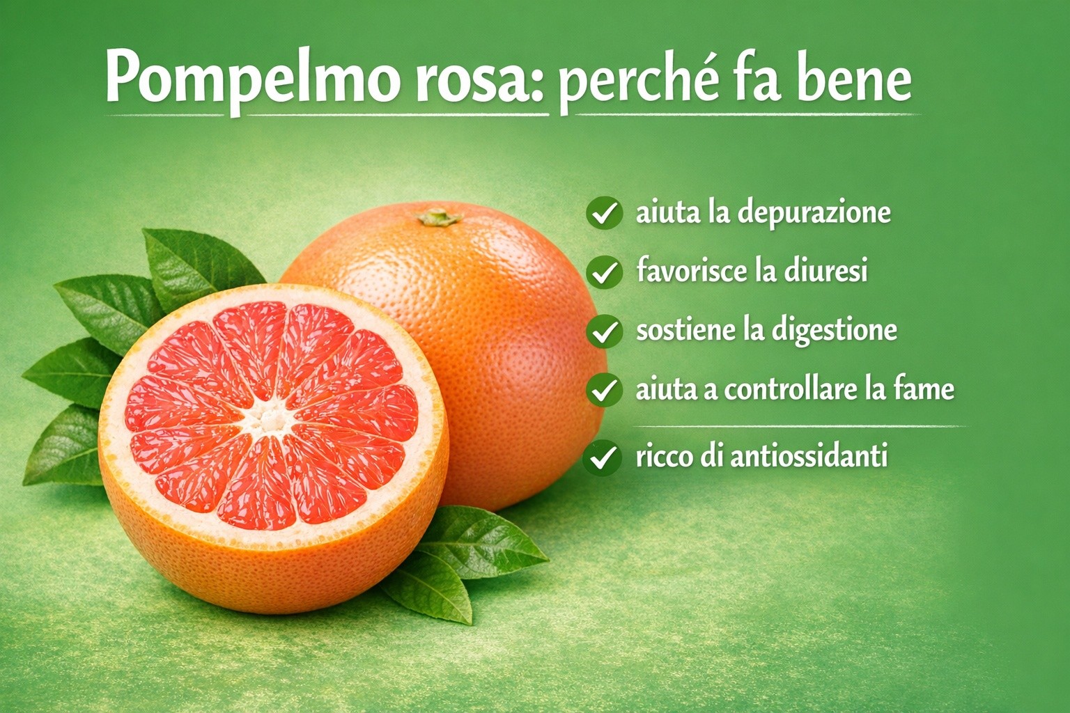 Pompelmo rosa, guida completa: proprietà, benefici, come sceglierlo e come abbinarlo.