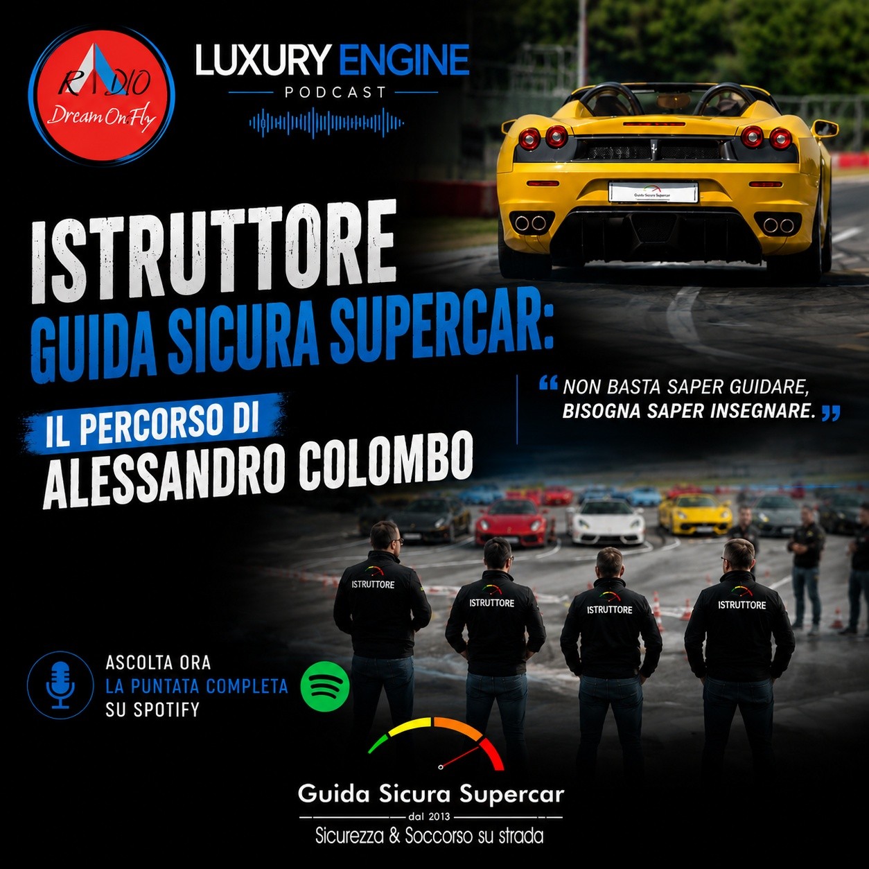 Istruttore Guida Sicura Supercar: Il Percorso di Alessandro Colombo