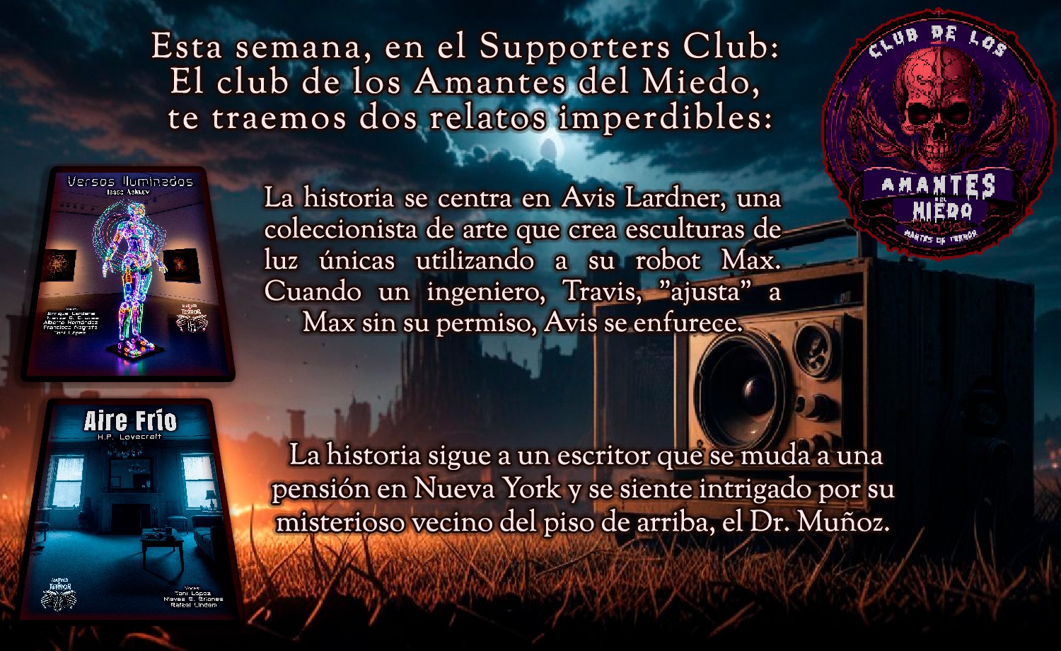 Isaac Asimov y H.P. Lovecraft