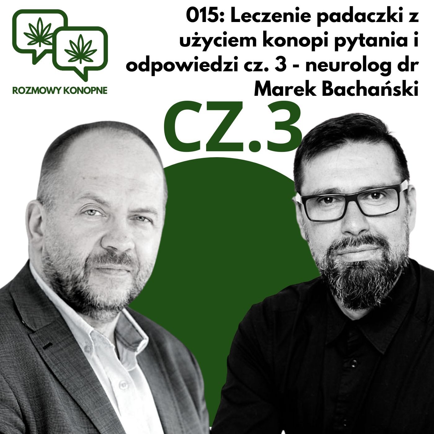 Okładka odcinka: Padaczka genetyczna, CBD i interakcje lekowe — dr Marek Bachański (odc. 015)