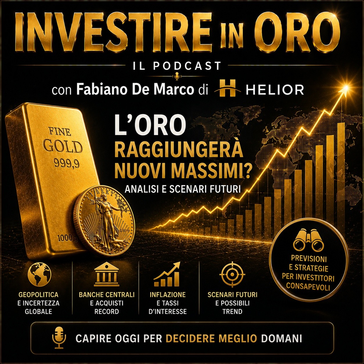 L’oro raggiungerà nuovi massimi? Analisi e scenari futuri