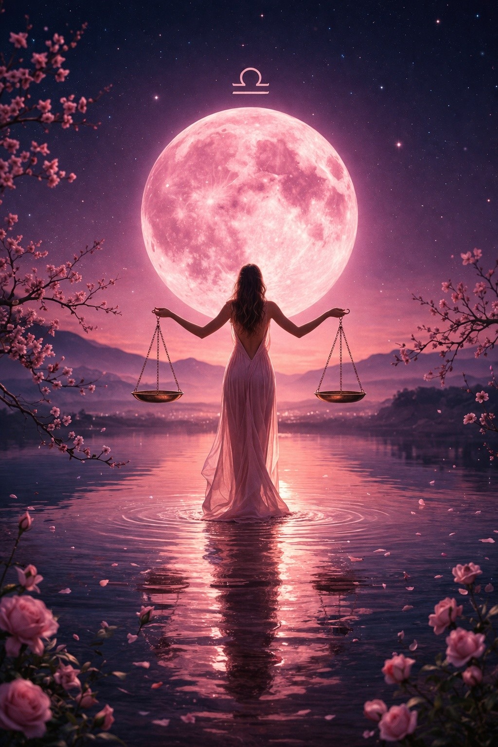 2 aprile Luna piena rosa in Bilancia