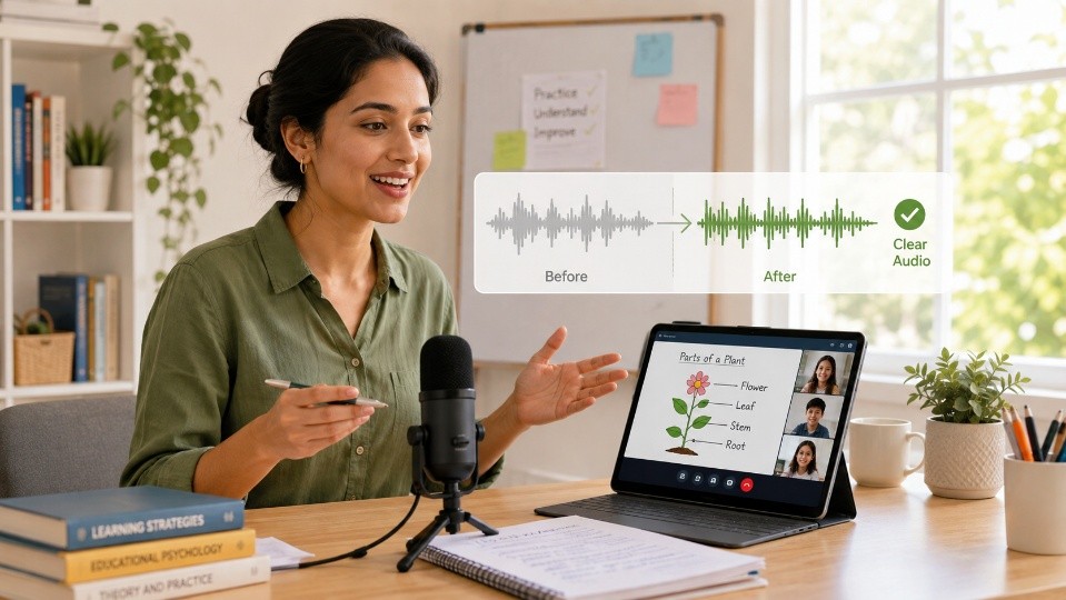 How to Make Online Lessons Sound Clearer Without a Studio