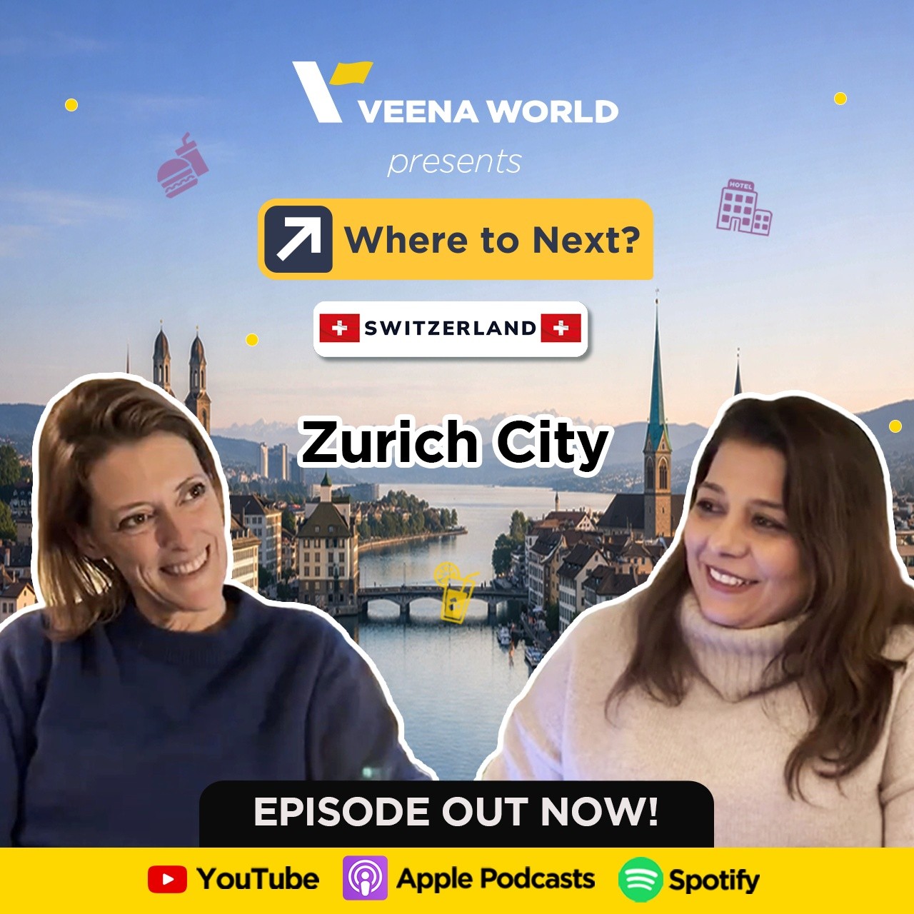 EP 16 Where to Stay & What to Eat in Zurich with Sandra SchmitterЁЯЗиЁЯЗн| Where to Next?
