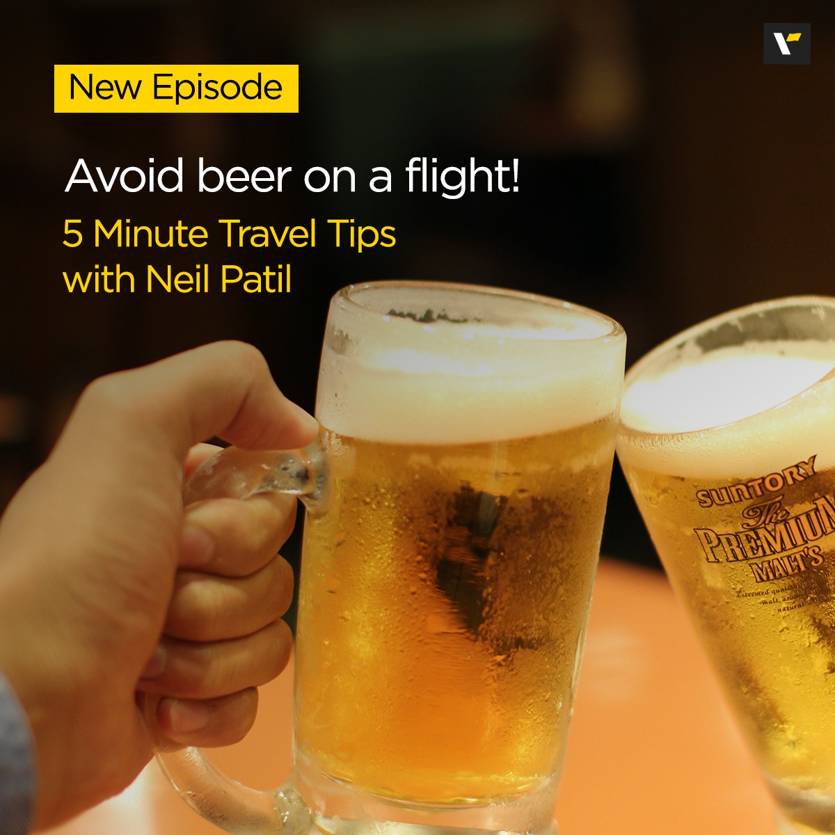 Avoid beer on a flight!