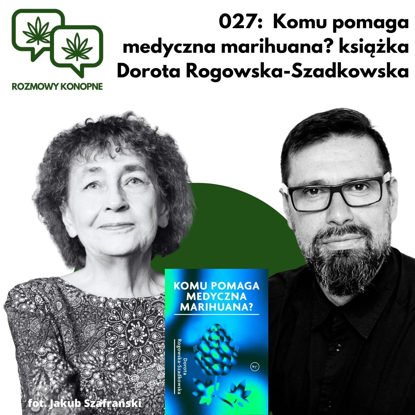 Okładka odcinka: Marihuana nie zabiła nikogo — dr Rogowska-Szadkowska o opioidach i nowej książce (odc. 027)