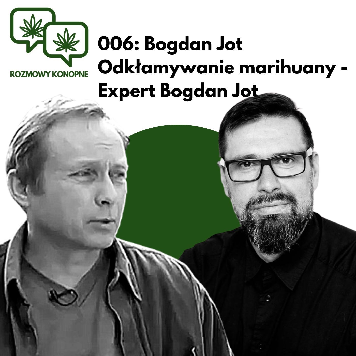 Okładka odcinka: Marihuana a rak: prawda o badaniu Tashkina — Bogdan Jot obala mity (odc. 006)