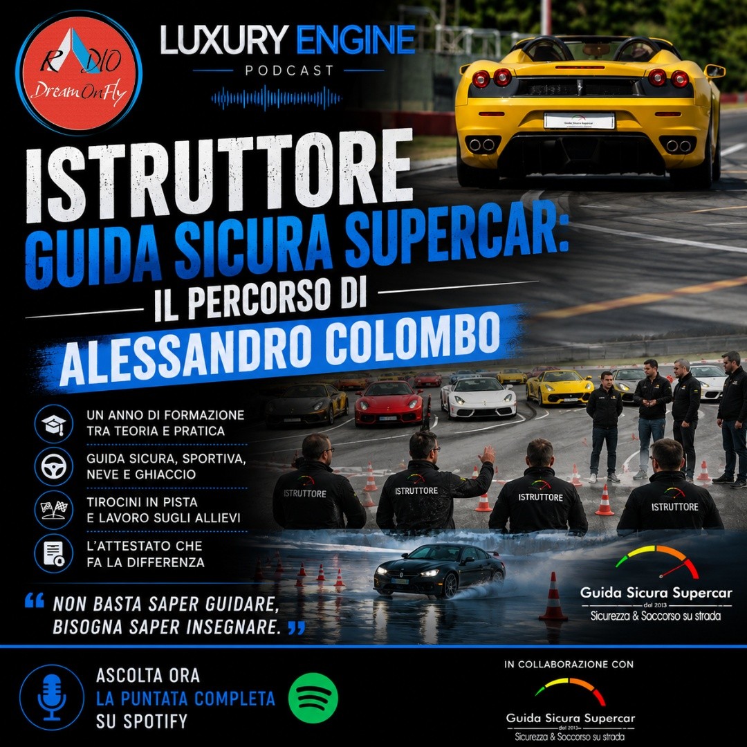 Istruttore Guida Sicura Supercar: Il Percorso di Alessandro Colombo