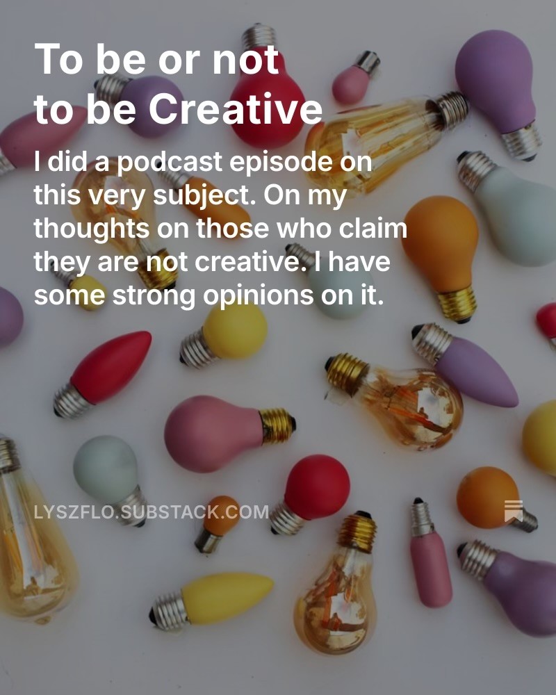 Discussing the episode to be creative further on Substack