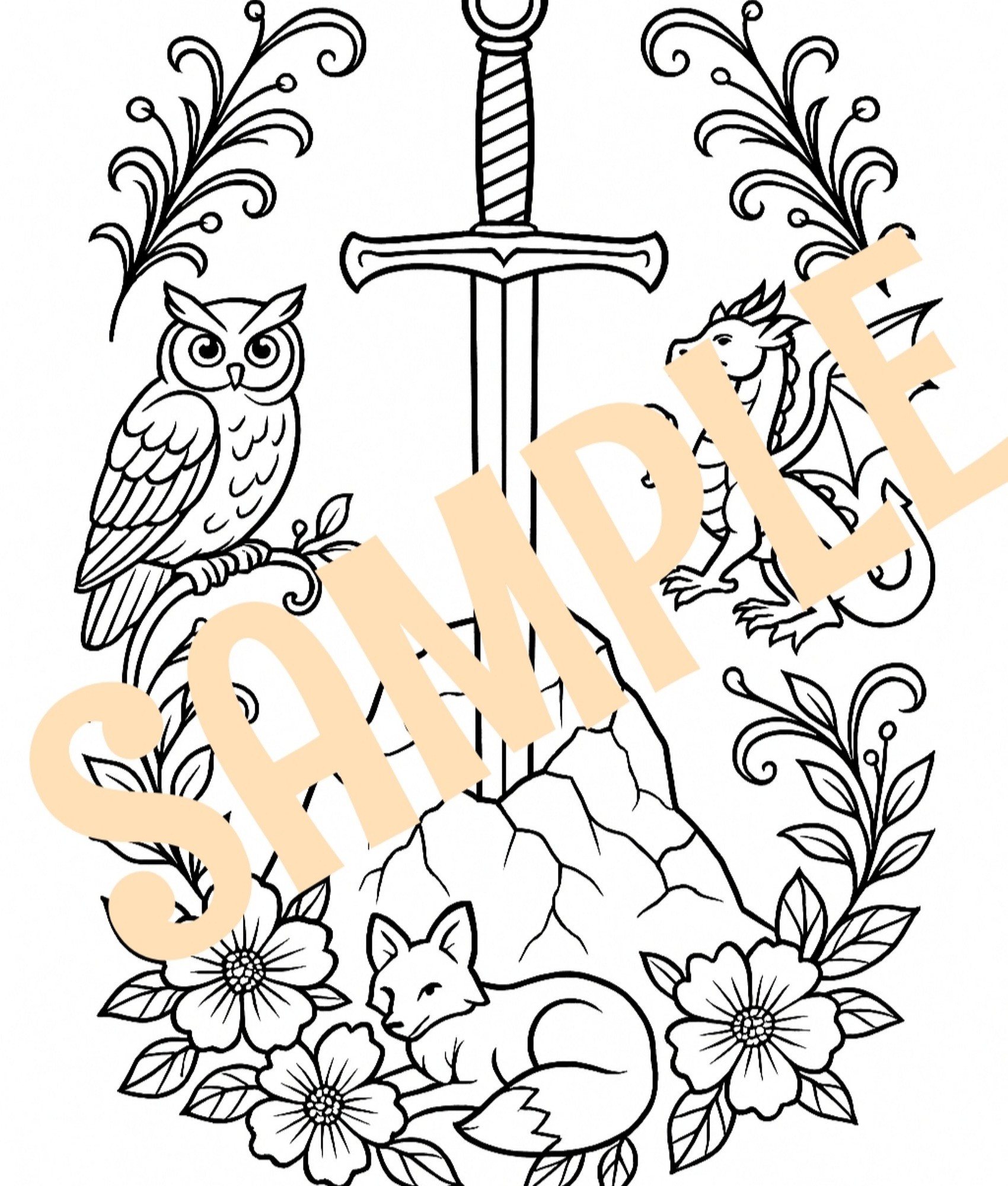 Colouring images are ready - King Arthur episode