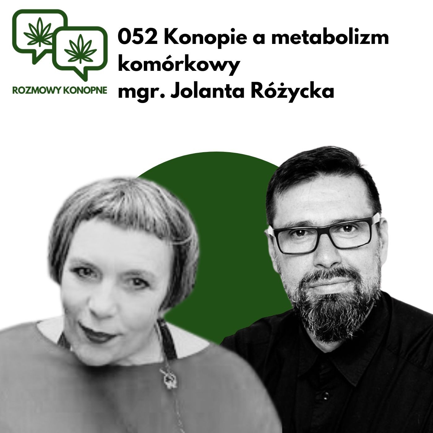 Okładka odcinka: Konopie a energetyka komórek — Jolanta Różycka o mitochondriach i stresie (odc. 052)