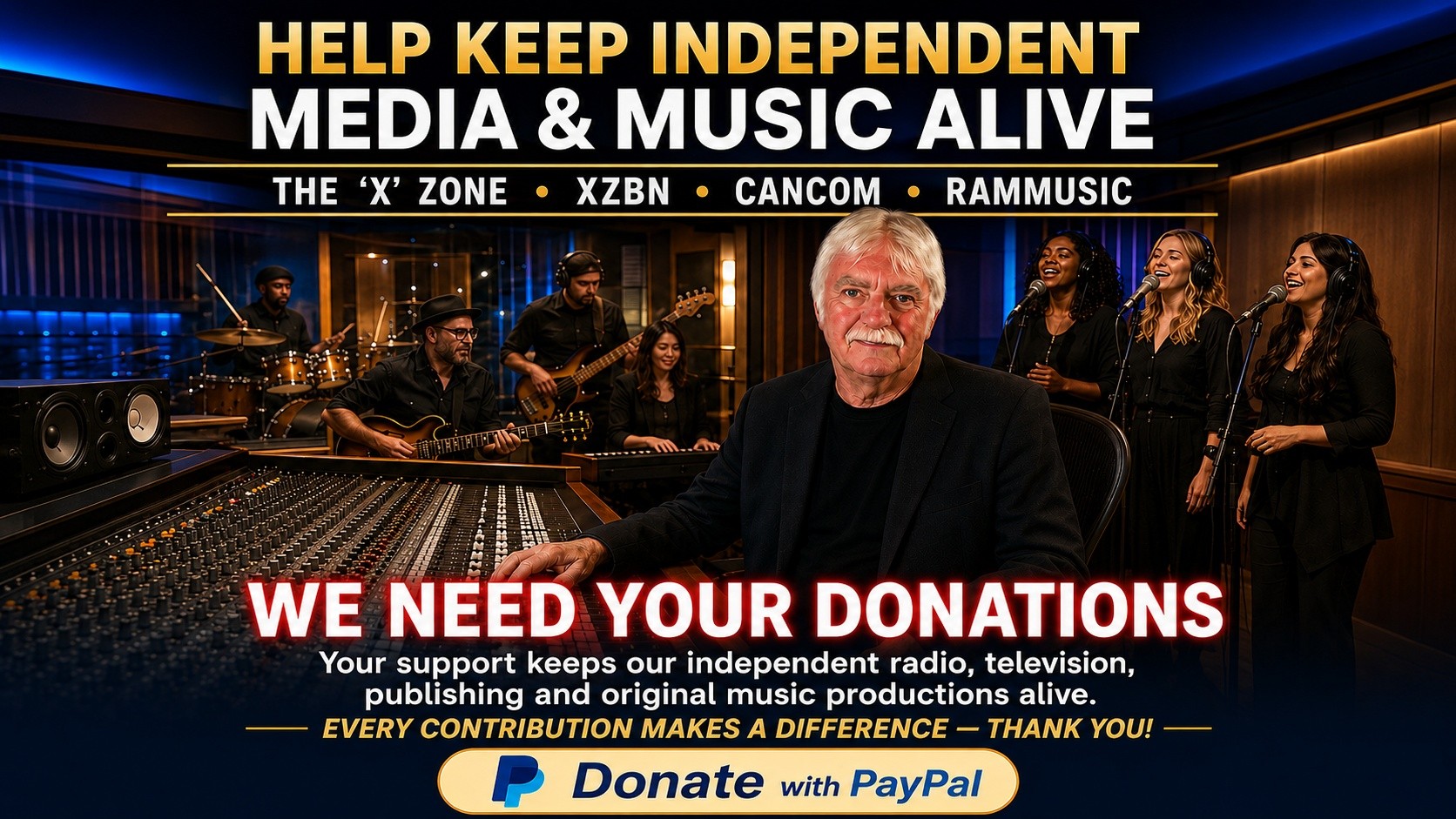 HELP KEEP THIS AWARD-WINNING CANADIAN INDEPENDENT MEDIA BROADCASTING TO THE WORLD