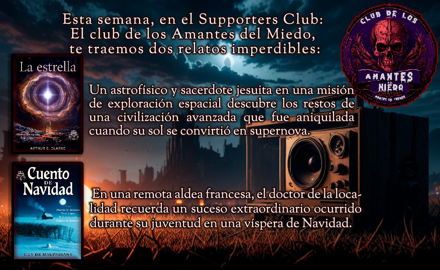 Arthur C. Clarke y Guy de Maupassant