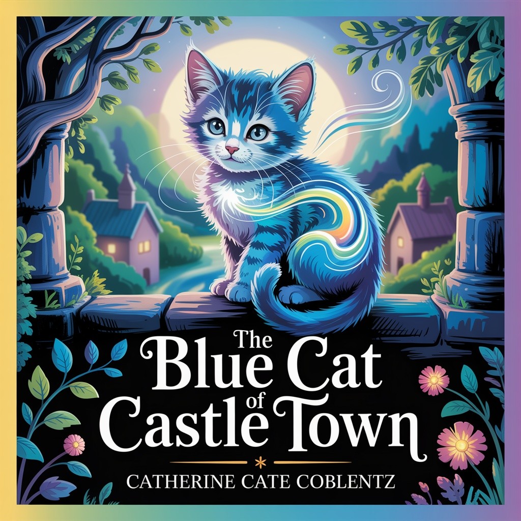 Cover of The Blue Cat of Castle Town: A Kitten's Journey