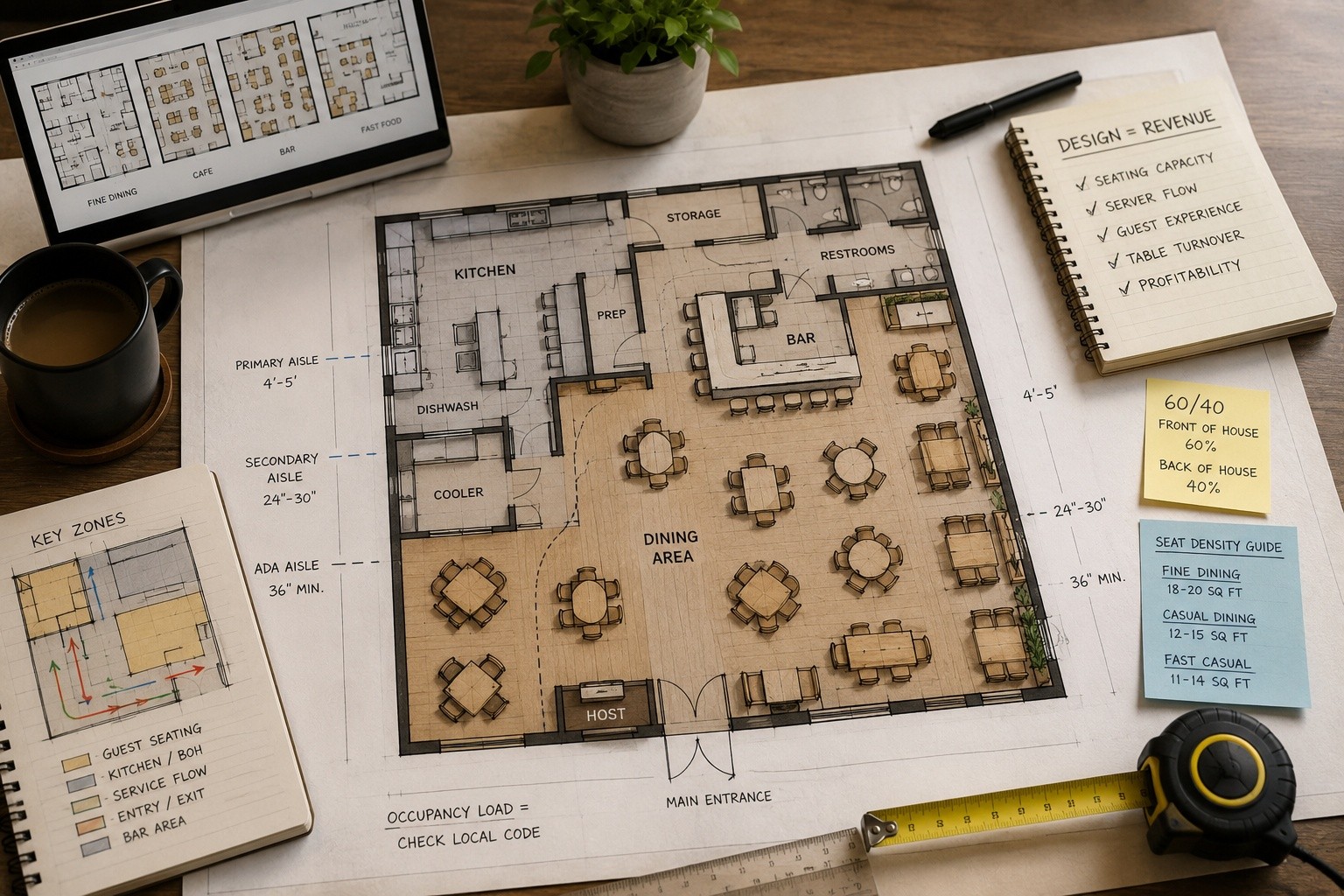 Restaurant Floor Plan Design: The Layout Decisions That Actually Affect Revenue