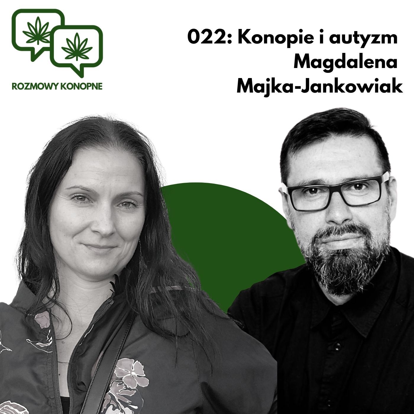 Okładka odcinka: Konopie w autyzmie: sen, autoagresja i dawkowanie — Magdalena Majka-Jankowiak (odc. 022)