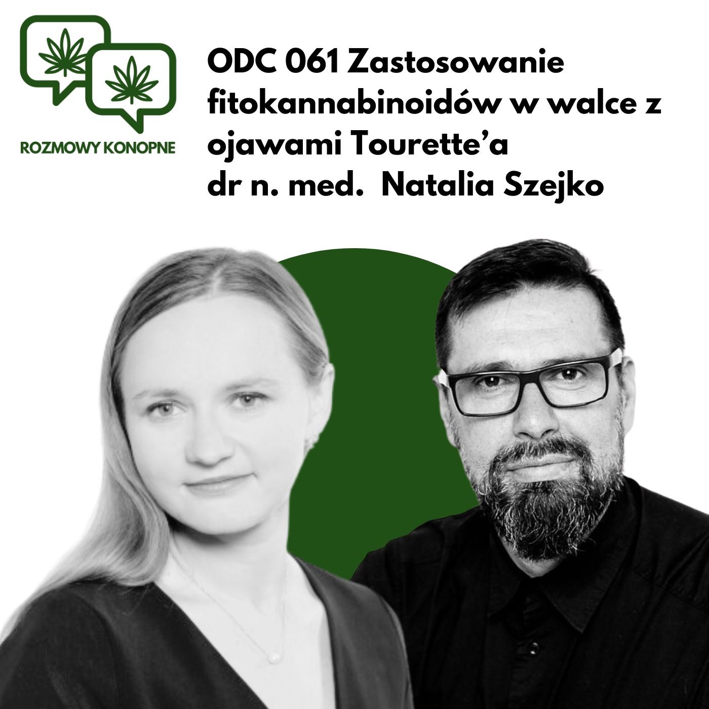Okładka odcinka: Kannabinoidy w zespole Tourette'a — dr Natalia Szejko o leczeniu tików (odc. 061)