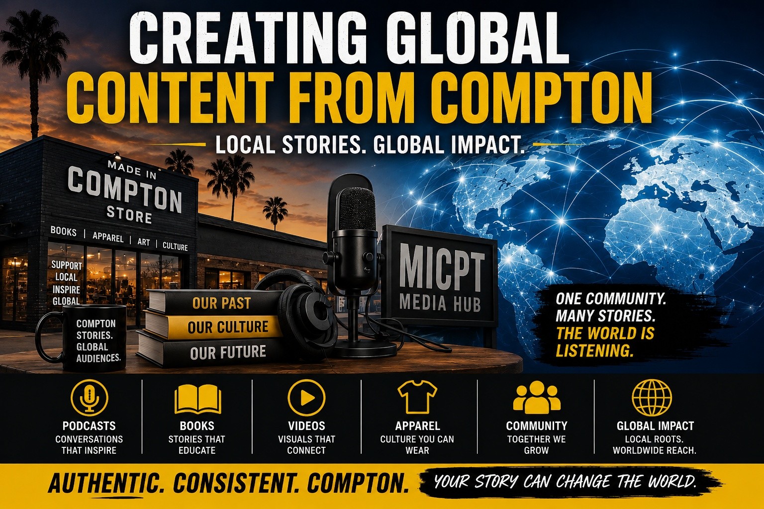 Creating Global Content from Compton