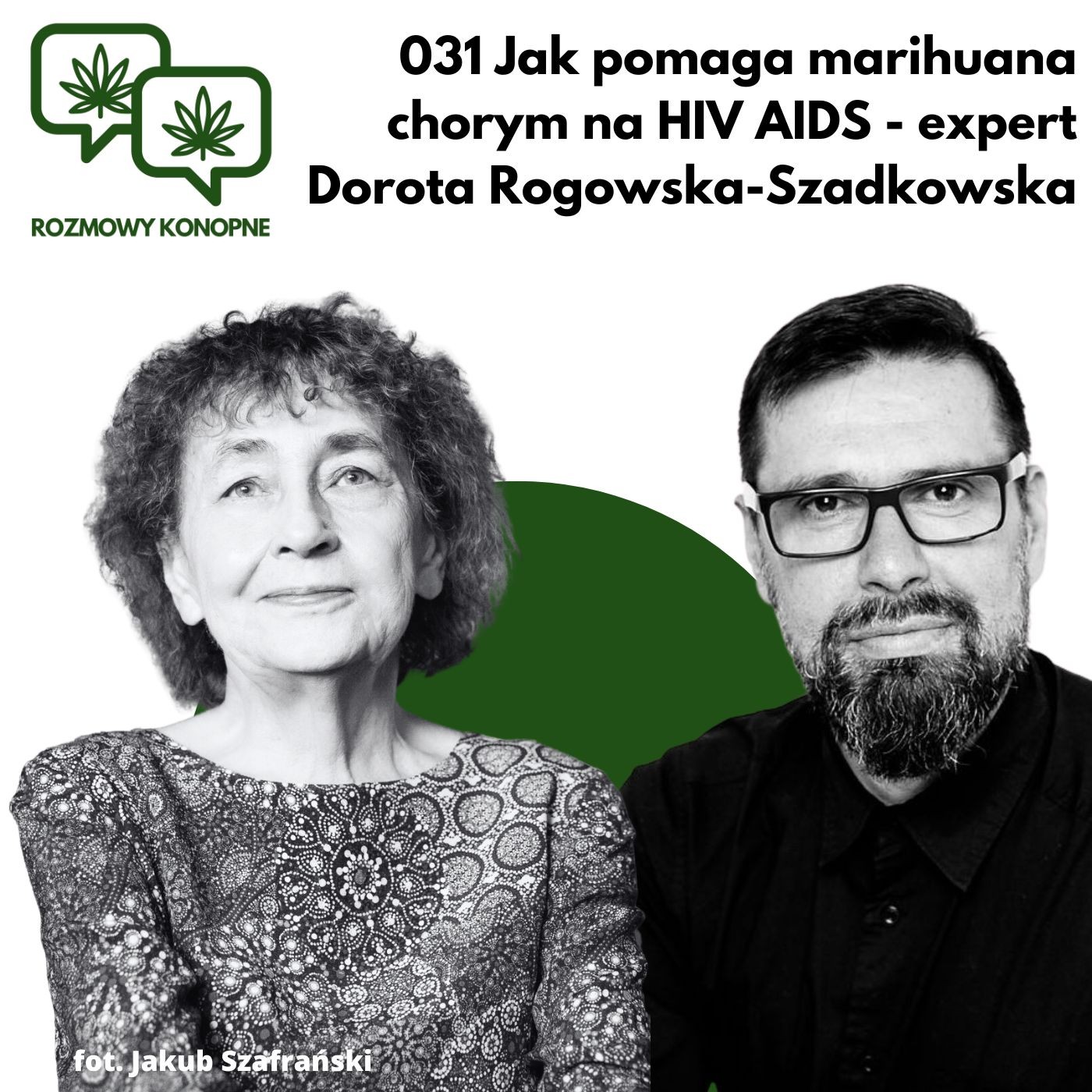 Okładka odcinka: Marihuana zamiast głodowej śmierci — dr Dorota Rogowska-Szadkowska o HIV/AIDS (odc. 031)