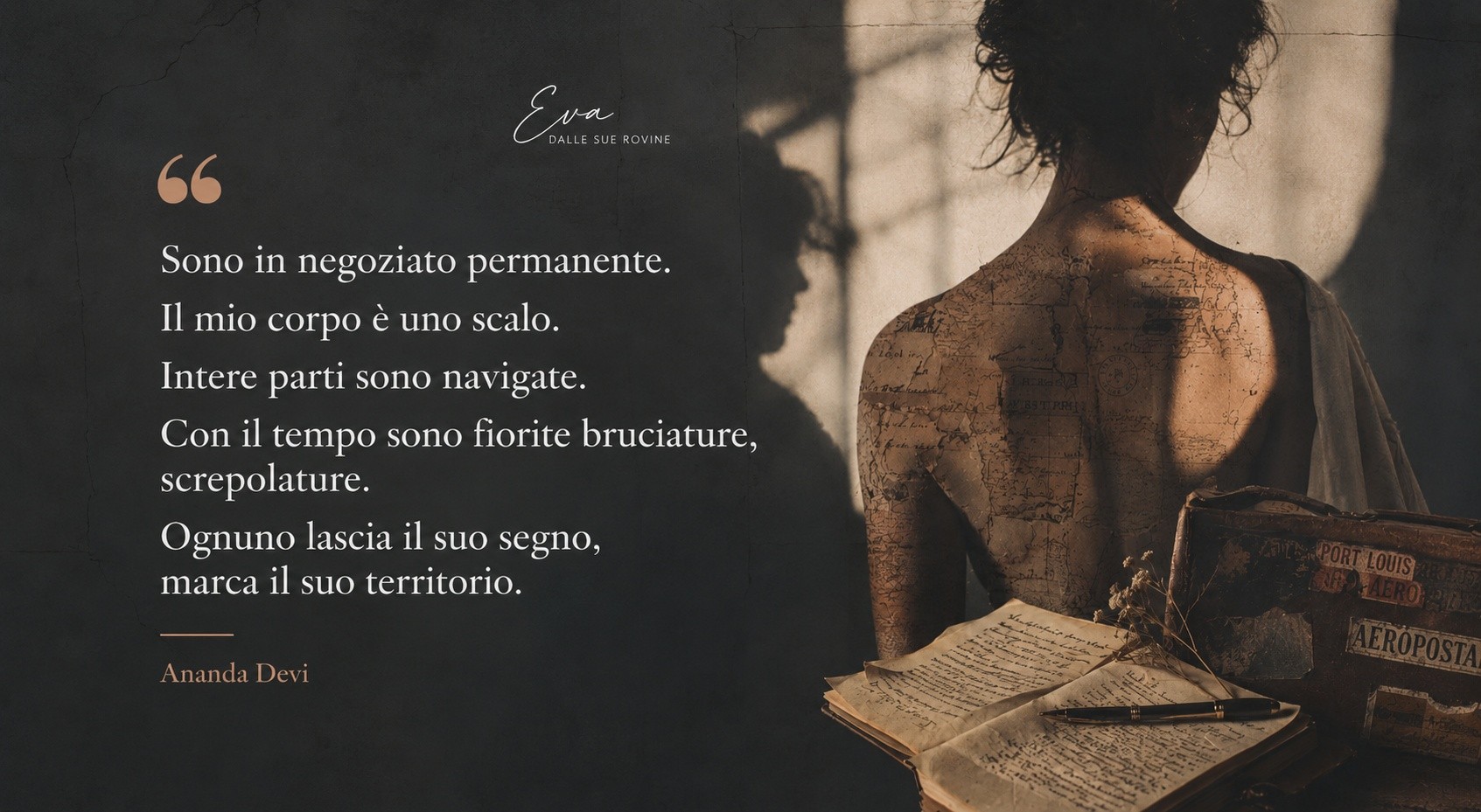 Ciao Mondo “Citazioni” : Eva dalle sue rovine, Ananda Devi