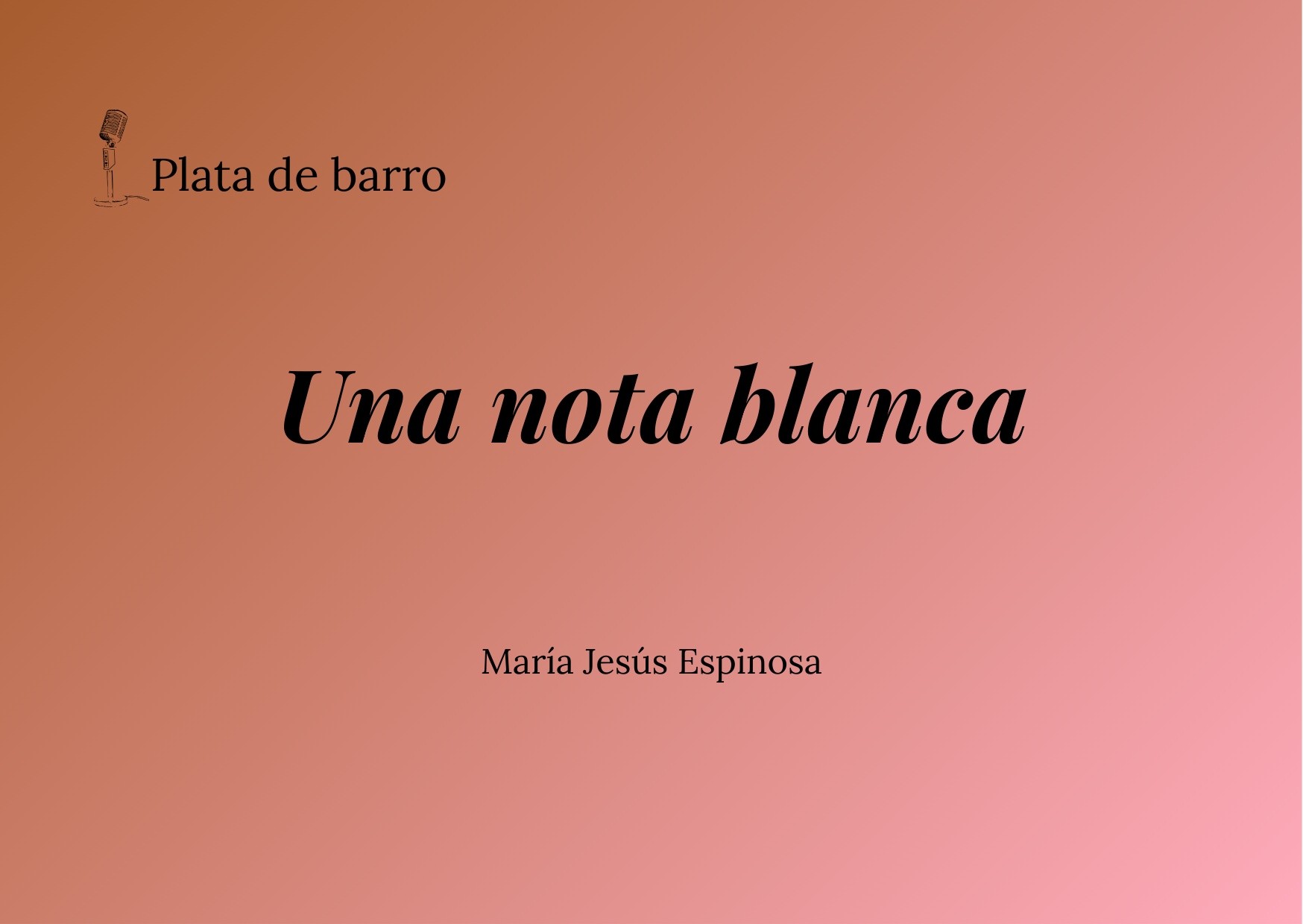 Una nota blanca