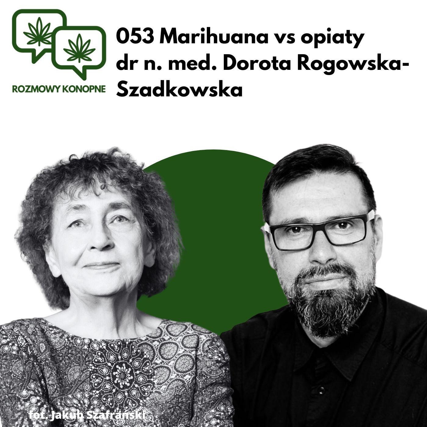 Okładka odcinka: 200 zgonów dziennie od opioidów, zero od marihuany — dr Rogowska-Szadkowska (odc. 053)