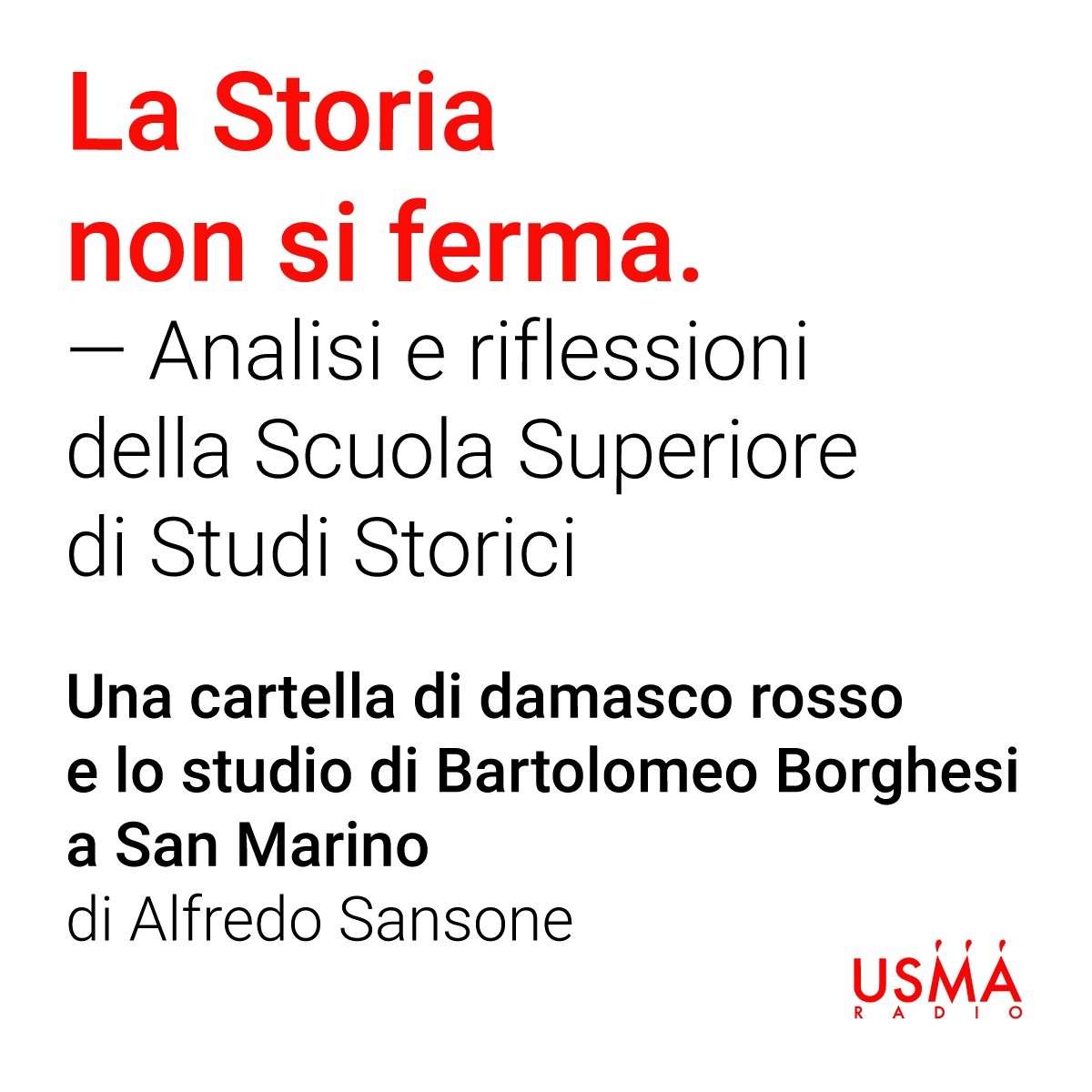 Una cartella di damasco rosso e lo studio di Bartolomeo Borghesi a San Marino – Alfredo Sansone
