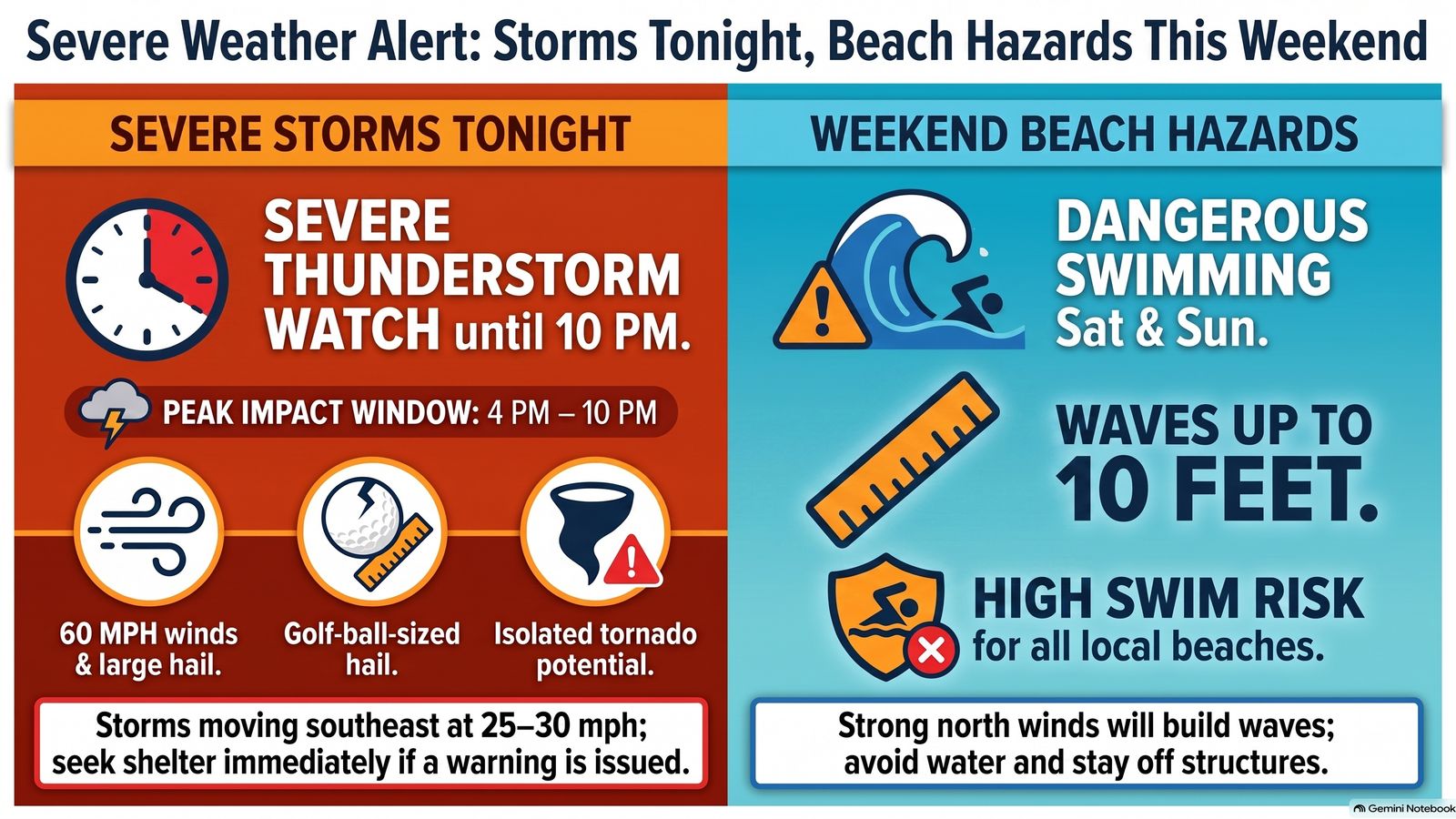 Severe weather posting