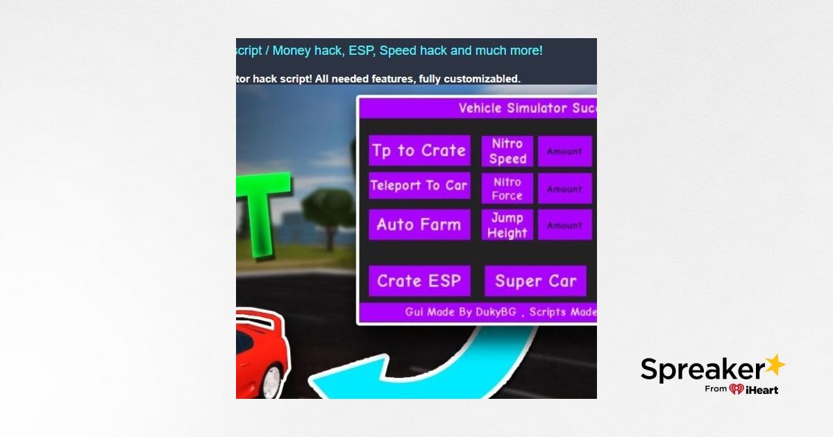Vehicle Simulator Infinite Money Script - roblox vehicle simulator speed script