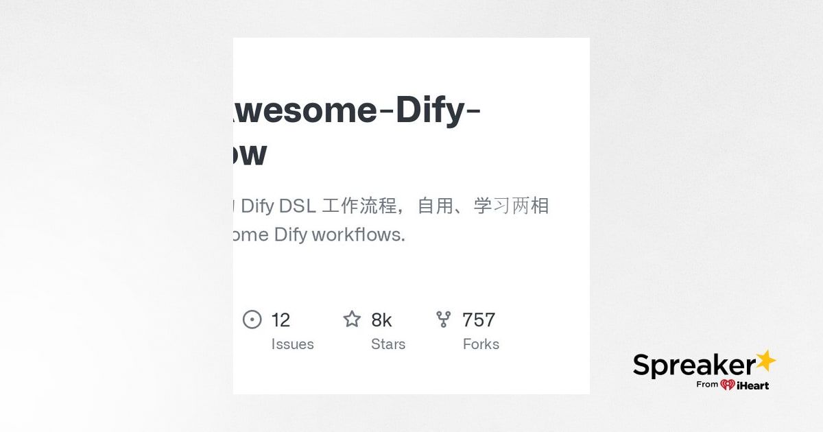 GitHub - svcvit/Awesome-Dify-Workflow: 分享一些好用的 Dify DSL 工作流程，自用、学习两相宜 ...