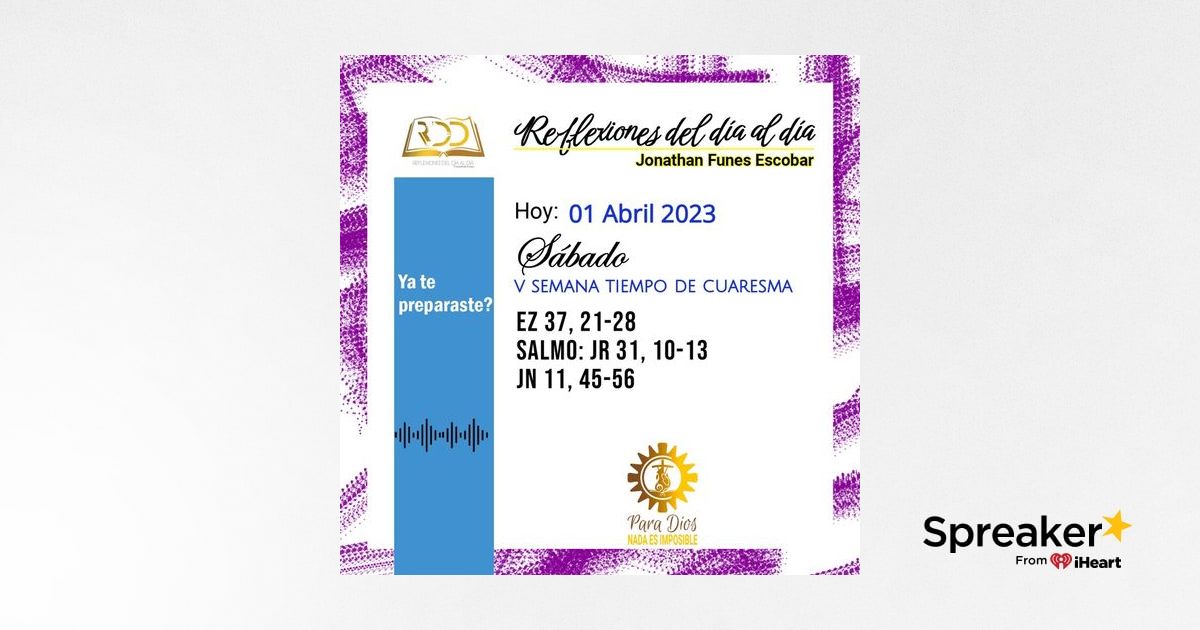 01 Abril 2023. Ya te preparaste???