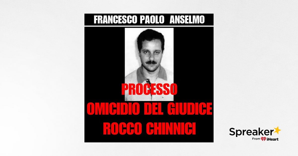 Judge Rocco 26) Anselmo Francesco Paolo 1° parte processo omicidio del giudice ...