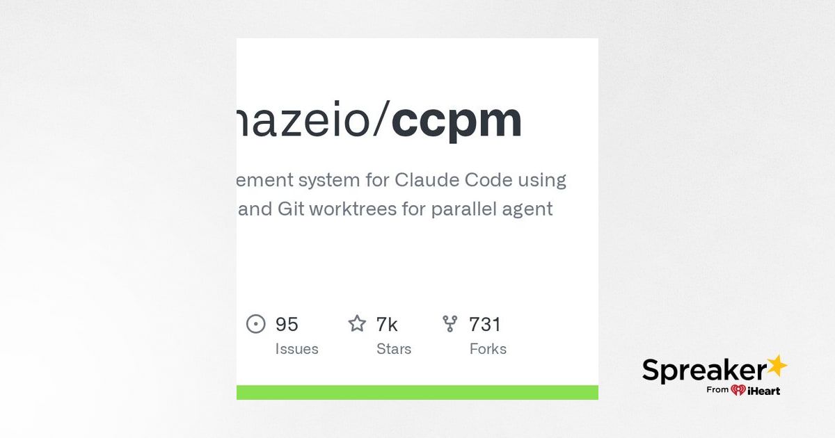 GitHub - automazeio/ccpm: Project management system for Claude Code ...
