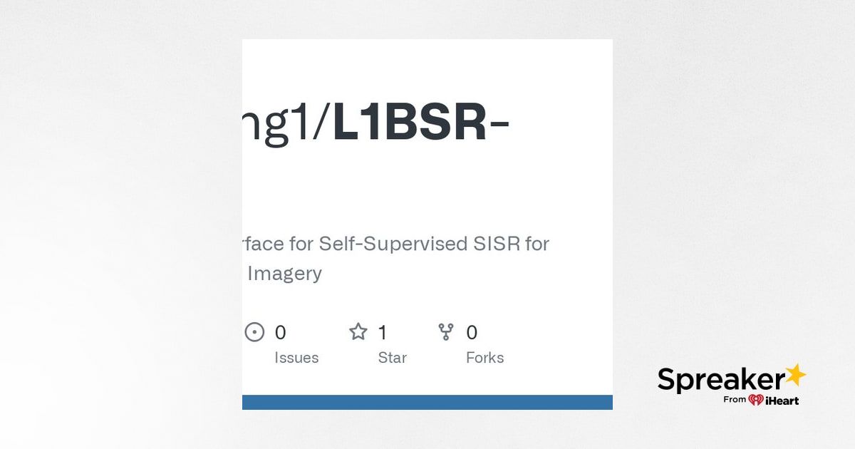 GitHub - Topping1/L1BSR-GUI: Graphical interface for Self-Supervised ...