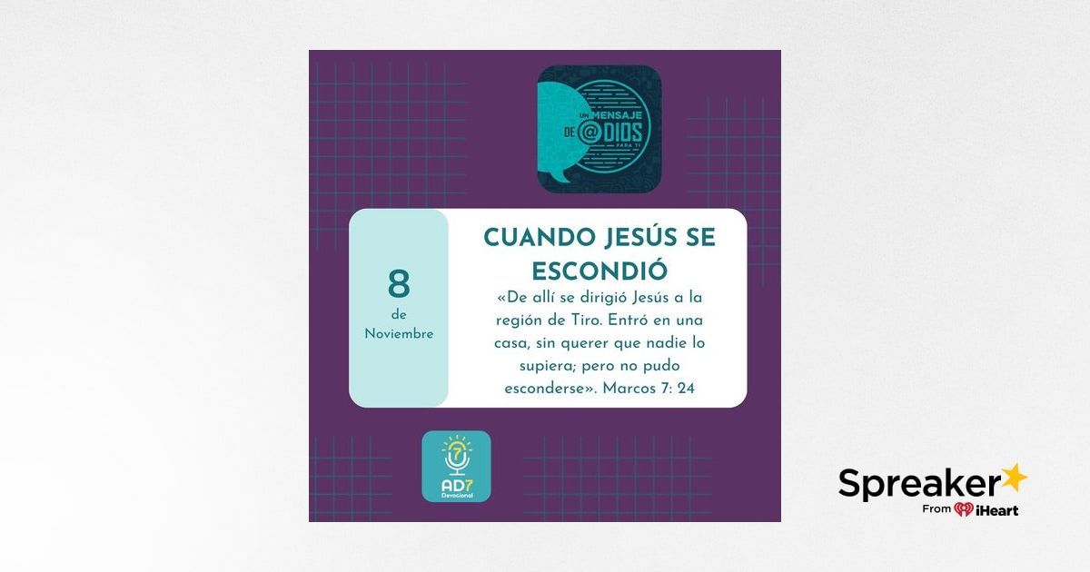 8 de noviembre - Un Mensaje De @Dios Para Ti - Devocional de Jóvenes ...
