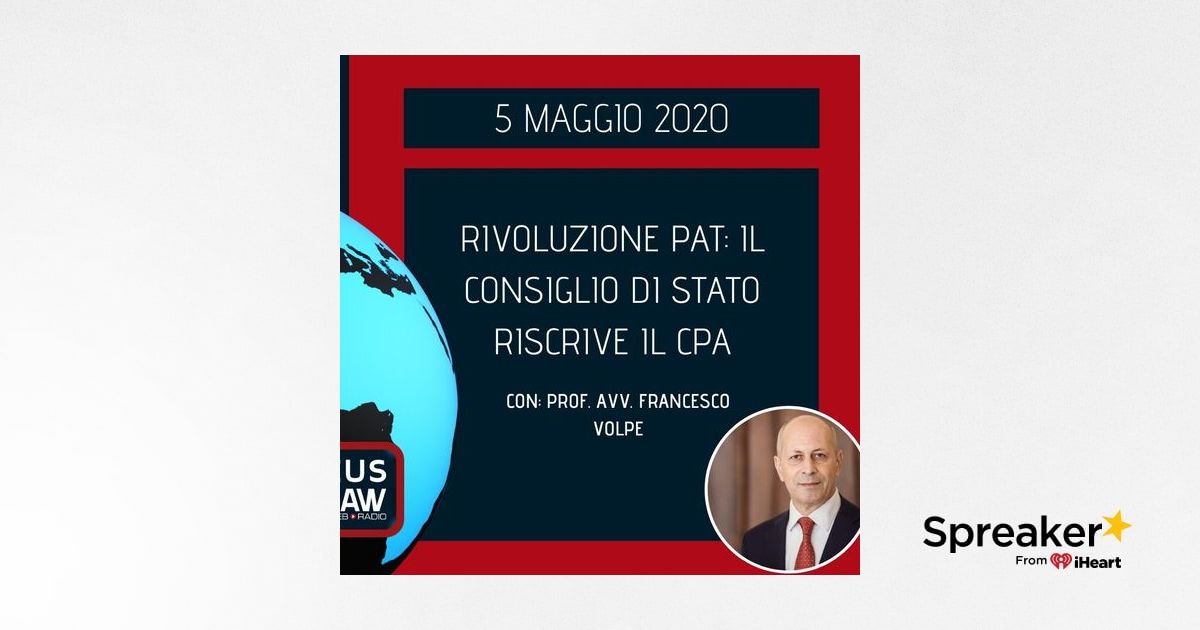 BREAKING NEWS – RIVOLUZIONE PAT: IL CONSIGLIO DI STATO RISCRIVE IL CPA ...