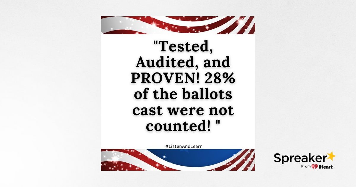 What? 28% of the ballots cast were not counted? #WTF