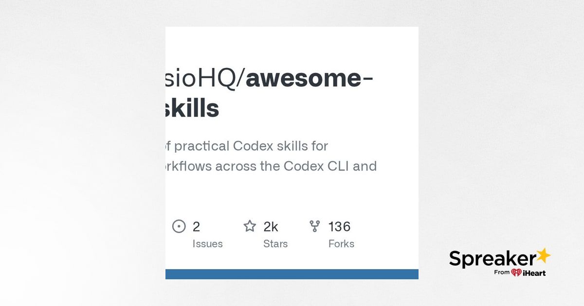GitHub - ComposioHQ/awesome-codex-skills: A curated list of practical ...