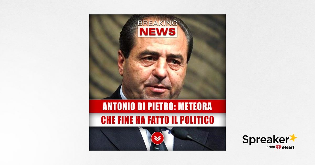 Antonio Di Pietro: Ecco Che Fine Ha Fatto Il Noto Politico!