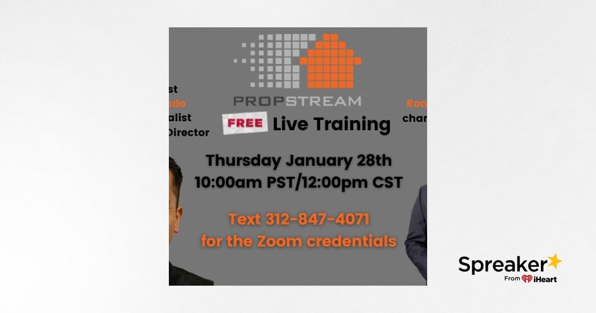 Special Edition Propstream Live Training with Burton Alicando