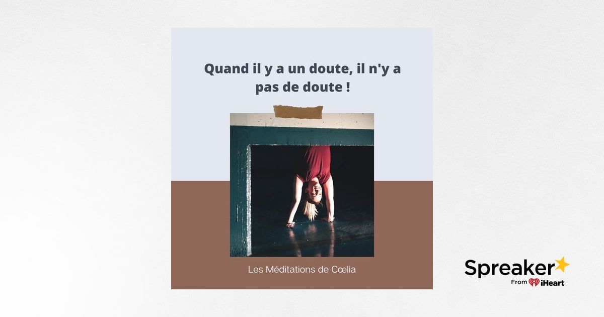 Quand il y a un doute, il n
