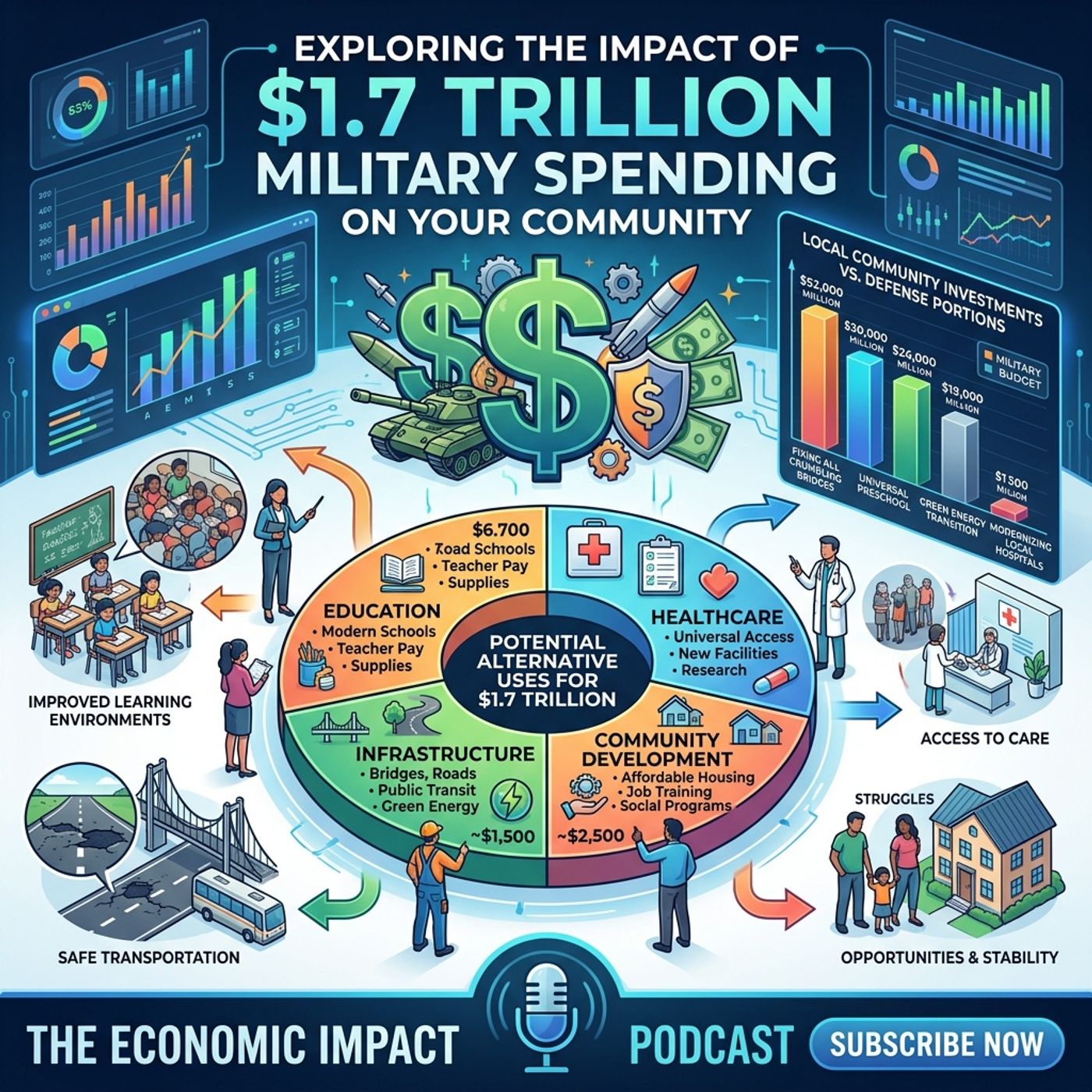 Guns or Butter? The Economic Ripple of Military Spending