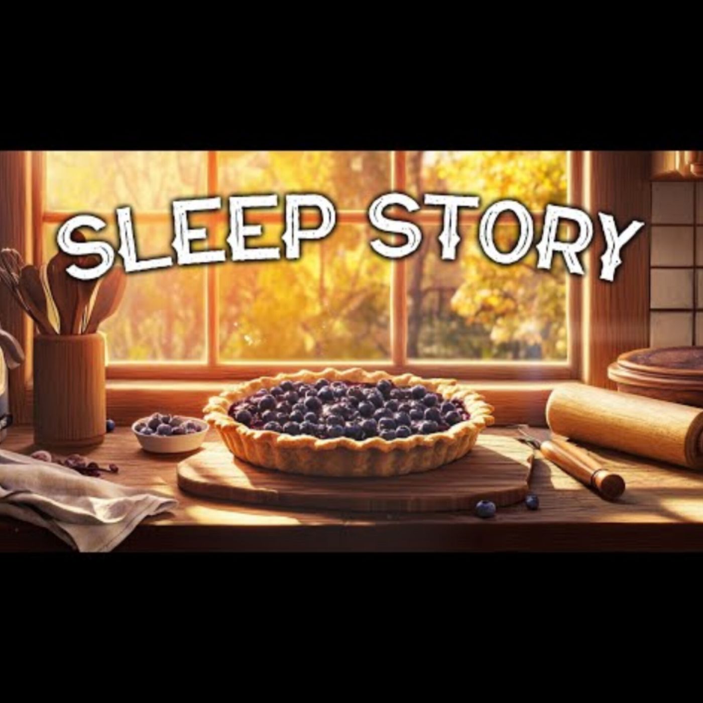 Baking Blueberry Pie in a Forest Cabin_ A Calming Sleep Story(M4A_128K)